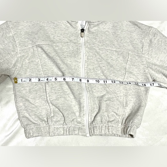 90 Degrees by Reflex Girls Cloud Plush Ludlow Jacket Gray Zip-Up Hoodie Large 12 - Picture 8 of 15